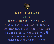 Order Grasp - FCR ML Tri Resist - Ring