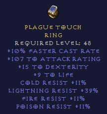 Plague Touch - Ring