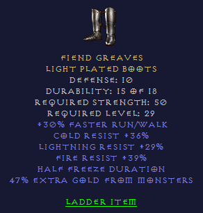 30 Frw Boots Tri res w/ Gold Find