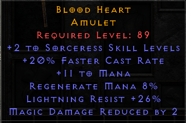 Blood Heart 2/20 FCR Sorceress 26 Light Res - Ladder