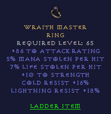 Wraith Master -Dual Leech STR LR CR