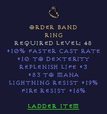 Order Band - FCR Dex Mana LR FR - Ring