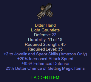 Bitter Hand - 2 jav 20 IAS 23 % MF - D2Bits