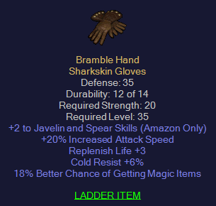 Bramble Hand - Javazon Handschuhe