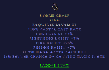 Storm grasp - 10 FCR 7 All Res 25 FR 14% MF