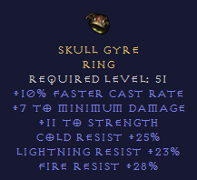 Skull Gyre Ring