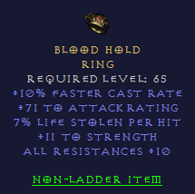 Blood Hold - FCR LL STR All Resist