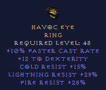 Havoc Eye - Tri res ring