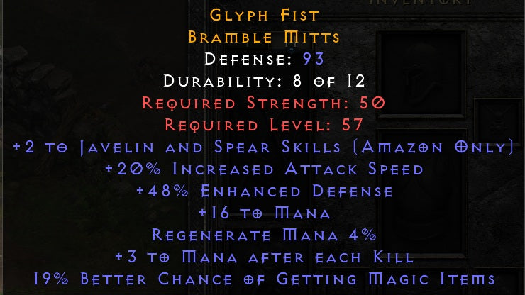 Glyph Fist - 2 Javelin 20 ias 3 Maek 19% MF