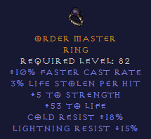 Order Master Ring