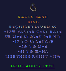 Raven Band - FCR STR 20 Life 61 mana 13 Light Res