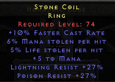 Stone Coil - FCR Dual Leech LR PR - Ring