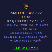 Corruption Eye - FCR TRI Resist ring