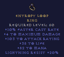 Entropy Loop Ring
