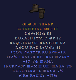 Ghoul Shank 30/10 Mana Boots