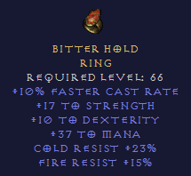 Bitter Hold - FCR DEX STR - Ring