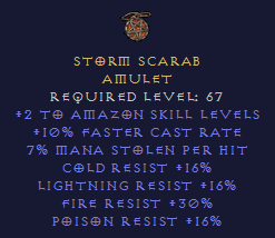 Storm Scarab Amulet