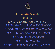 Storm Coil - FCR STR Mana LR - Ring