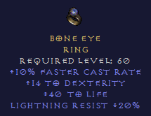 Bone Eye Ring