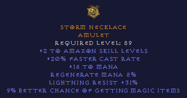 Storm Necklace - Amazon Amulet