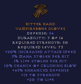 Bitter Hand - Crushing Blow Gloves