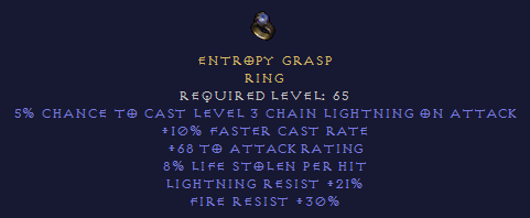 Entropy Grasp Ring