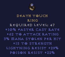 Death Touch - FCR ML STR LR PR - Ring