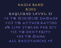 Eagle Band Ring