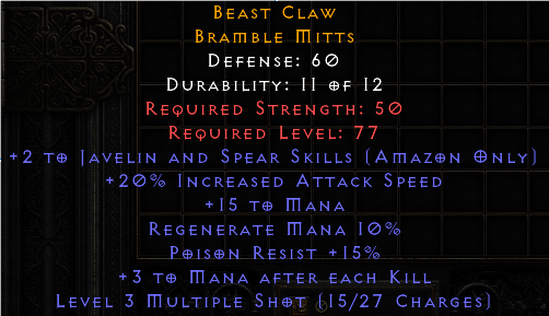 2 Java/20 IAs 3 MAEK Gloves