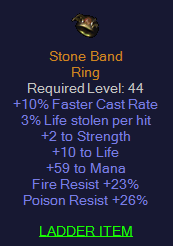 Stone Band - 10 FCR 59 Life 23 FR 26 PR