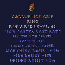 Corruption Grip - Ring
