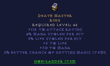 Death Master - Dual Leech Mana - Ring