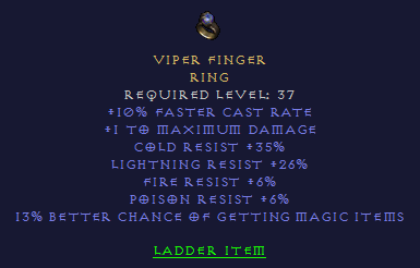 Viper Finger - FCR 35 CR 26 LR 6 FR PR 13% MF