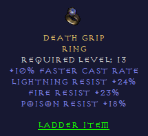 Death Grip - 10 FCR Tri Resist RIng