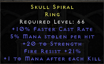 Skull Spiral - 10 FCR 5 Ml 20 Str 21 FR 1 Maek - Non Ladder - D2Bits