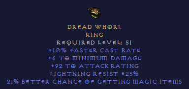 Dread Whorl - FCR MF Light Res - Ring