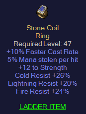 Stone Coil - 10 FCR 5 ML 12 Str 26 CR 20 LR 24 FR - D2Bits