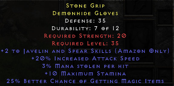 Stone Grip - 2 Javelin 20 FCR 3 ML 25% MF - D2Bits