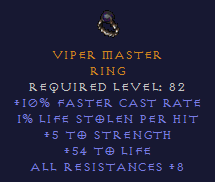 Viper Master - FCR All Resist Life - Ring