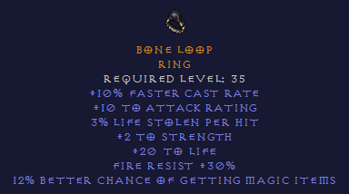 Bone Loop - FCR MF FR - Ring