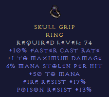 Skull Grip - FCR ML Mana RES - Ring