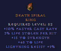 Death Spiral - FCR STR LR Life - Ring