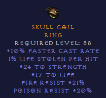 Skull Coil - FCR STR FR PR - Ring