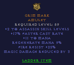 Grim Mark - 2 Assassin 17 FCR 25 FR