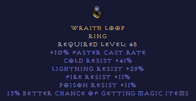 Wraith Loop - FCR All Resist 13% MF Cold & Light res Stack