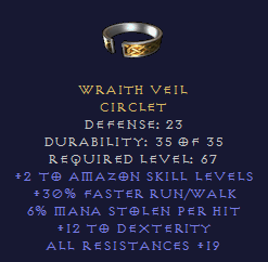 Wraith Veil Circlet - Amazon